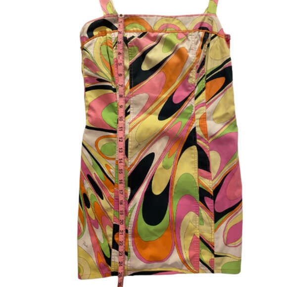 Emilio Pucci Printed Multicolor Mini Dress VINTAGE - Picture 5 of 8